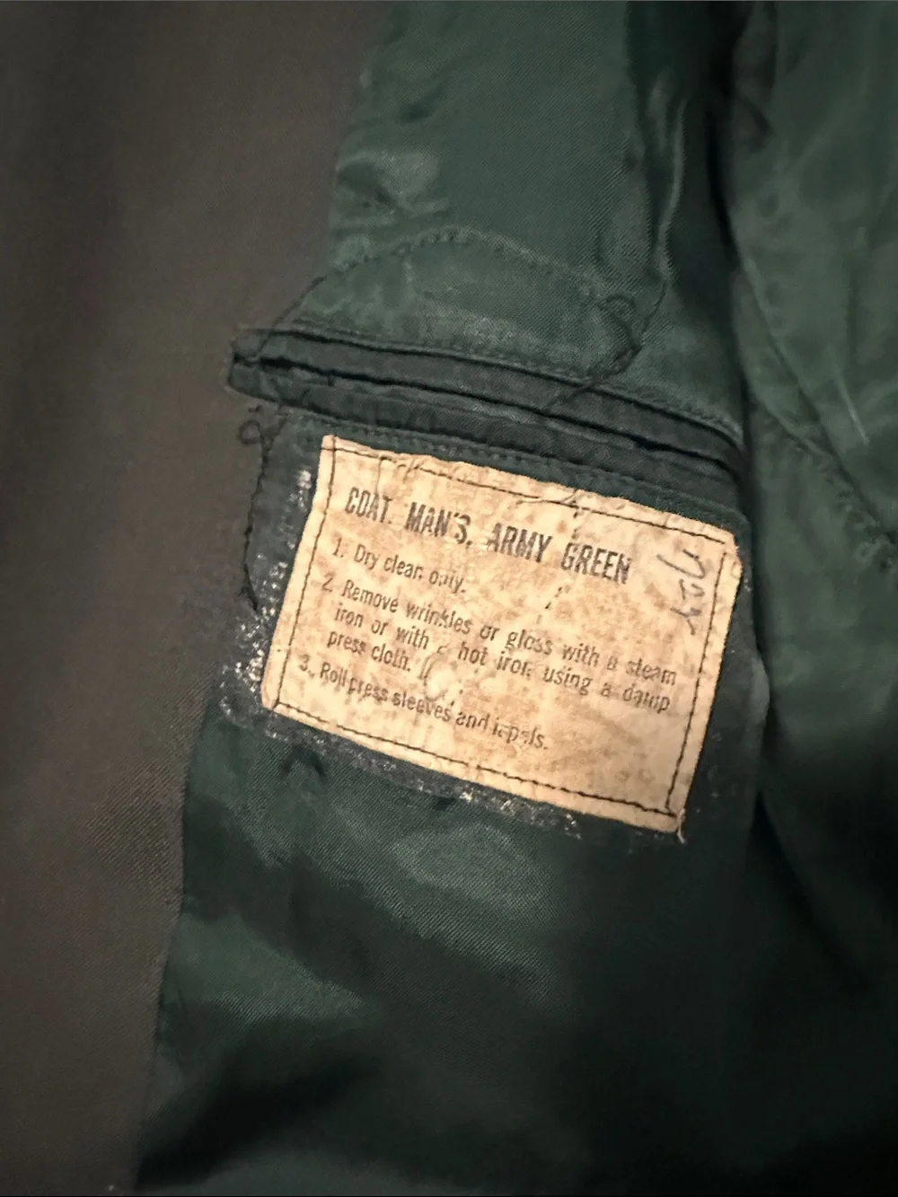 Vintage US Army Green Class A Dress Uniform Jacket Wool with Loose Patches